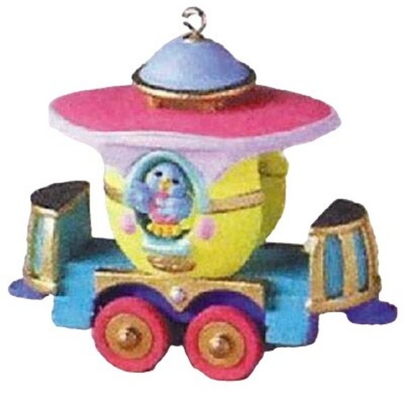 Cottontail Express - Passanger Car 1998 Hallmark Ornament QEO8376 - Picture 1 of 11